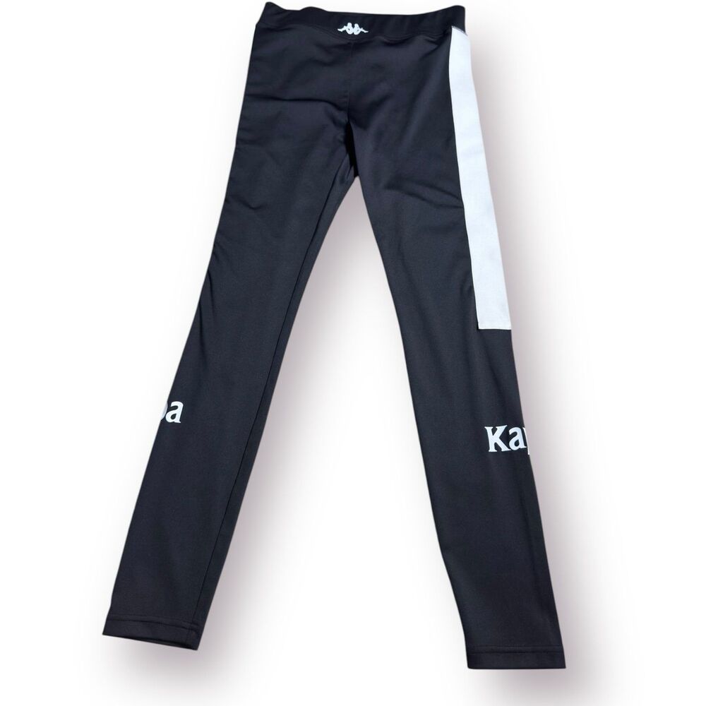 Kappa Black/White Track Pants Mens Size Medium